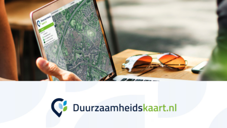 Duurzaamheidskaart op laptop-scherm